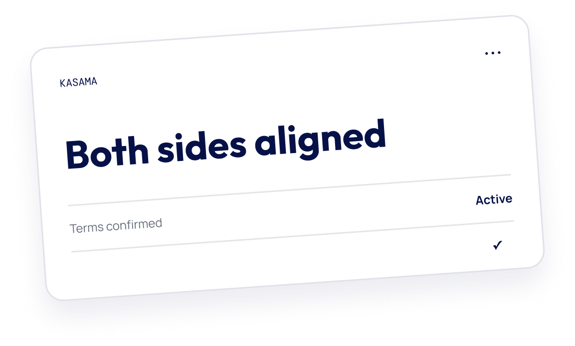 Kasama agreements interface
