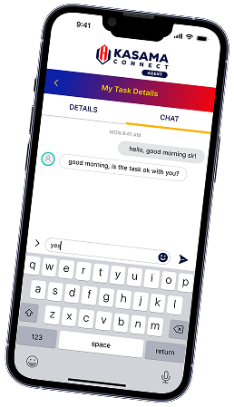 Kasama Connect messaging interface