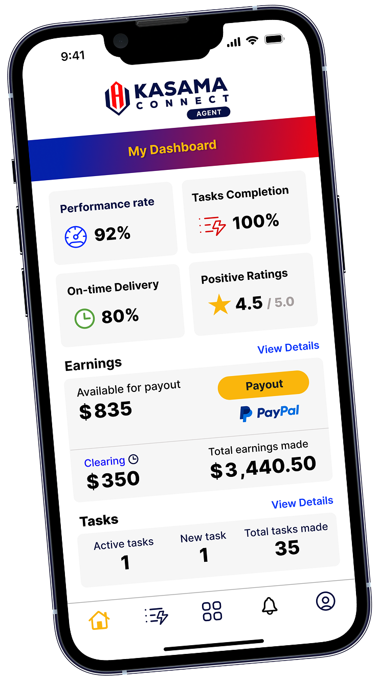 Kasama Connect dashboard